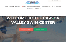 Tablet Screenshot of cvswim.com